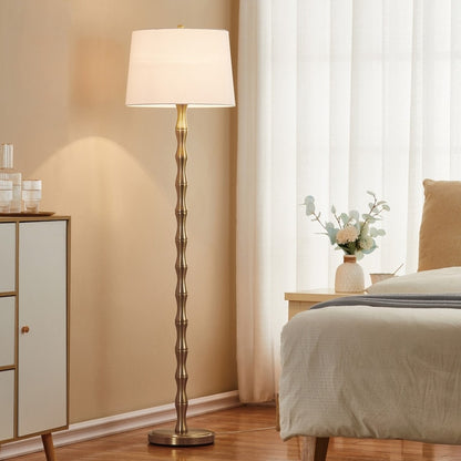 KAWOTI 61'' Floor Lamp with Empire Fabric Shade