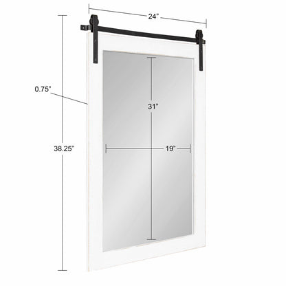 Kate and Laurel Cates Rustic Rectangular Wall Mirror