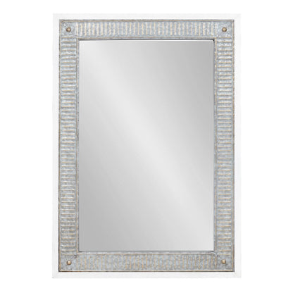 Kate and Laurel Deely Wood and Metal Wall Mirror