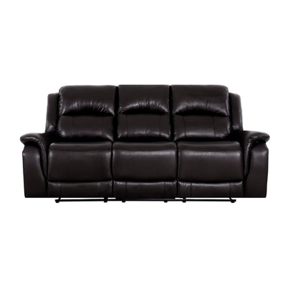 Leather Manual Recliner Sofa Collection for Living Room Leather Reclining Furniture for Home Office Living Room