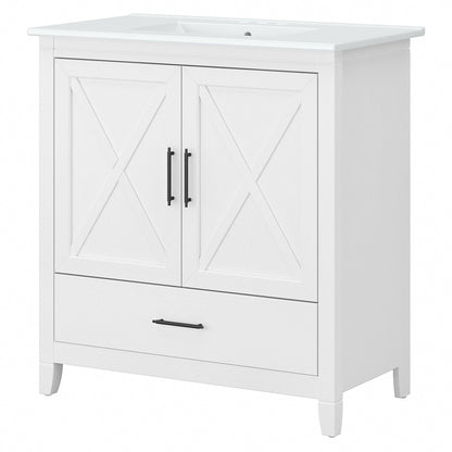 Key West 32W Bathroom Vanity with Sink by Bush Furniture