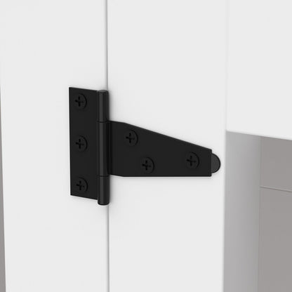 Large Corner Dog Crate Furniture for 2 Dogs, L Shape Dog Crate Cage - 58.7X41.1