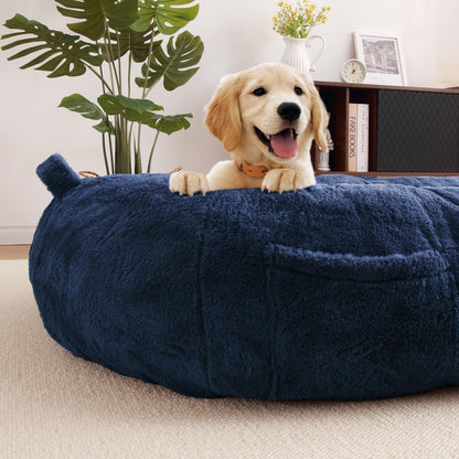 Large Dog Bed Washable Human Size Bed with Removable Cover