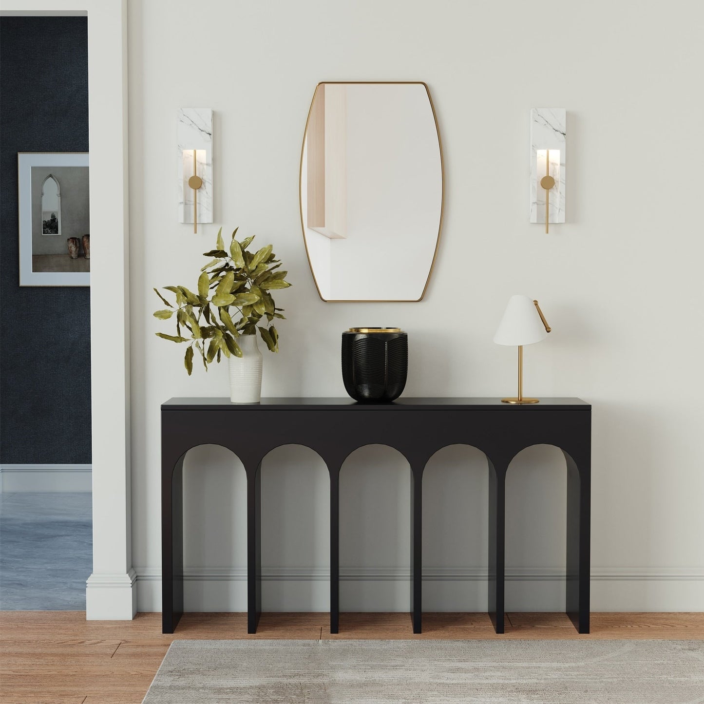 MacLuu Oblong Metal Wall Mirror