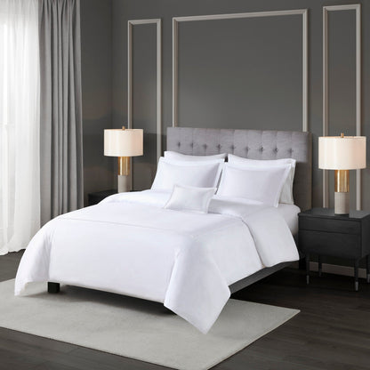 Madison Park Signature 500 Thread Count Luxury Collection 100% Cotton Sateen Embroidered Duvet Cover Set
