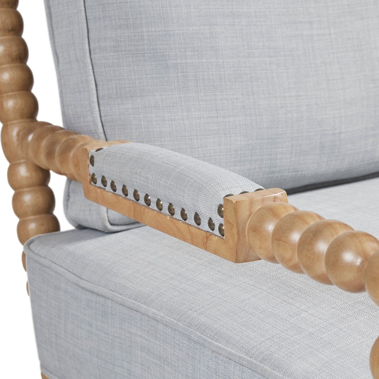 Madison Park Donohue Turned Wood Frame Armchair