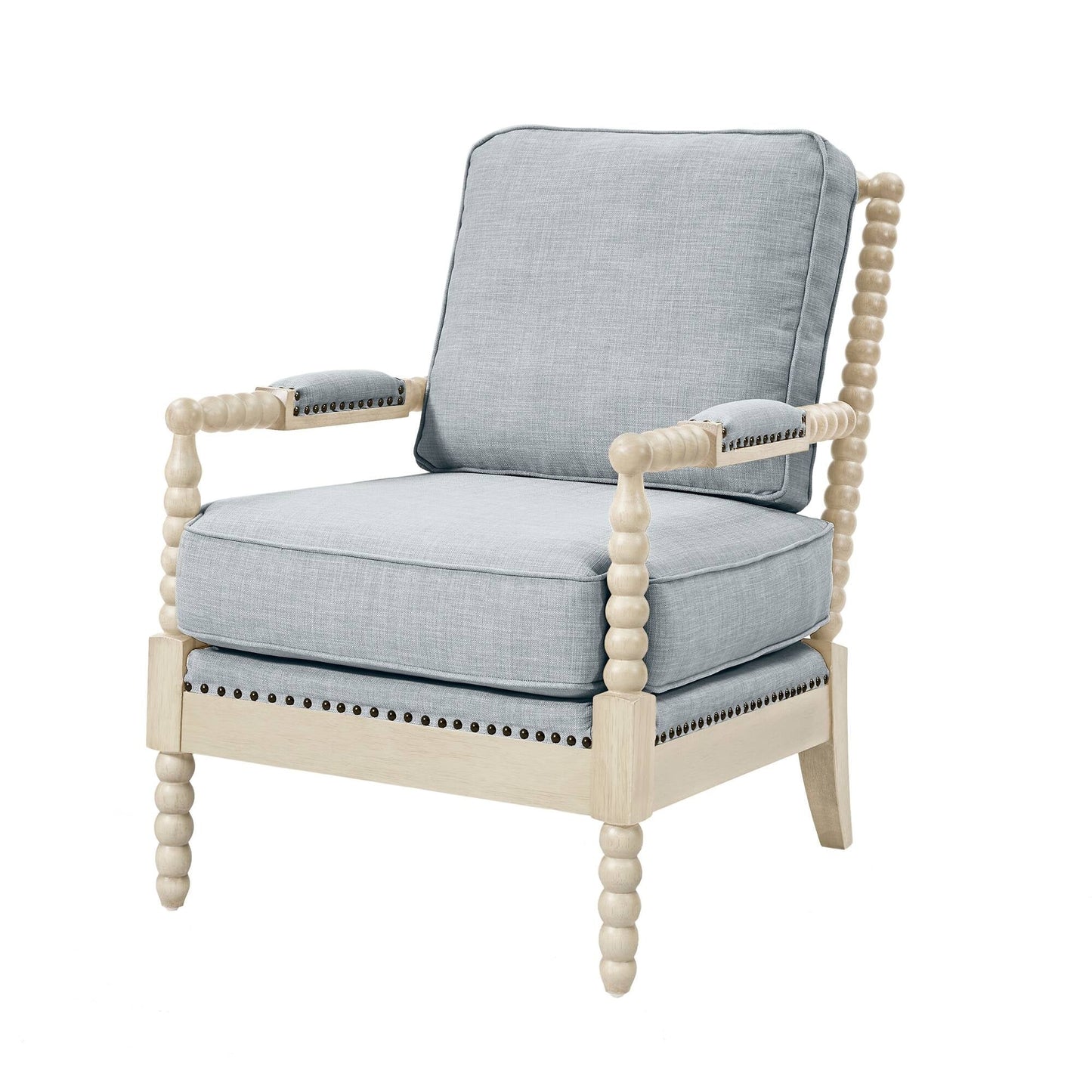 Madison Park Donohue Turned Wood Frame Armchair