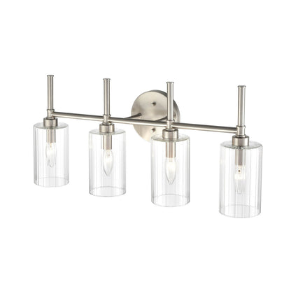 Millennium Lighting Chastine Bathroom Vanity Light Fixture with Clear Beveled Glass Shades