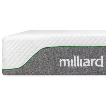 Milliard Memory Foam Mattress 10 inch Firm, Bed-in-a-Box/Pressure Relieving, Classic
