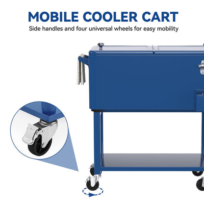 Moasis 80 Quart Rolling Cooler