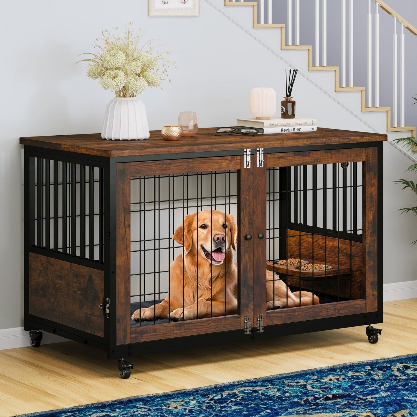 Moasis Furniture-style Dog Crate End Table