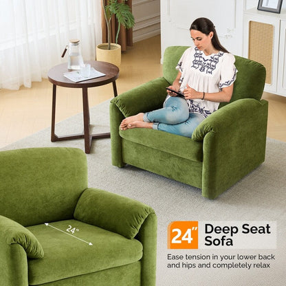 Modern Elephant Ears Armchair Accent Sofa Comfortable Seating for Living Room & Bedroom