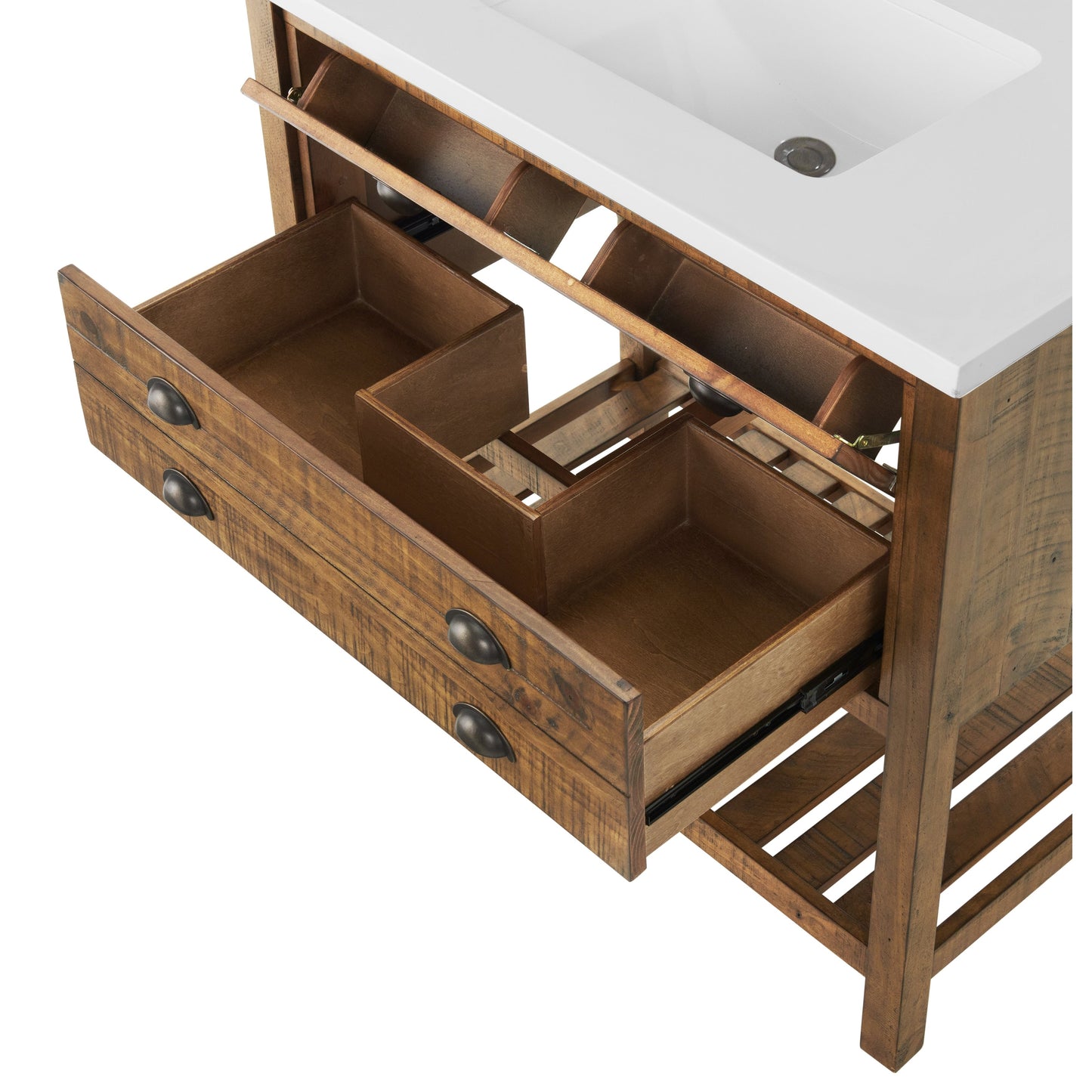 Monterey 37 Farmhouse Single Bathroom Vanity with Top