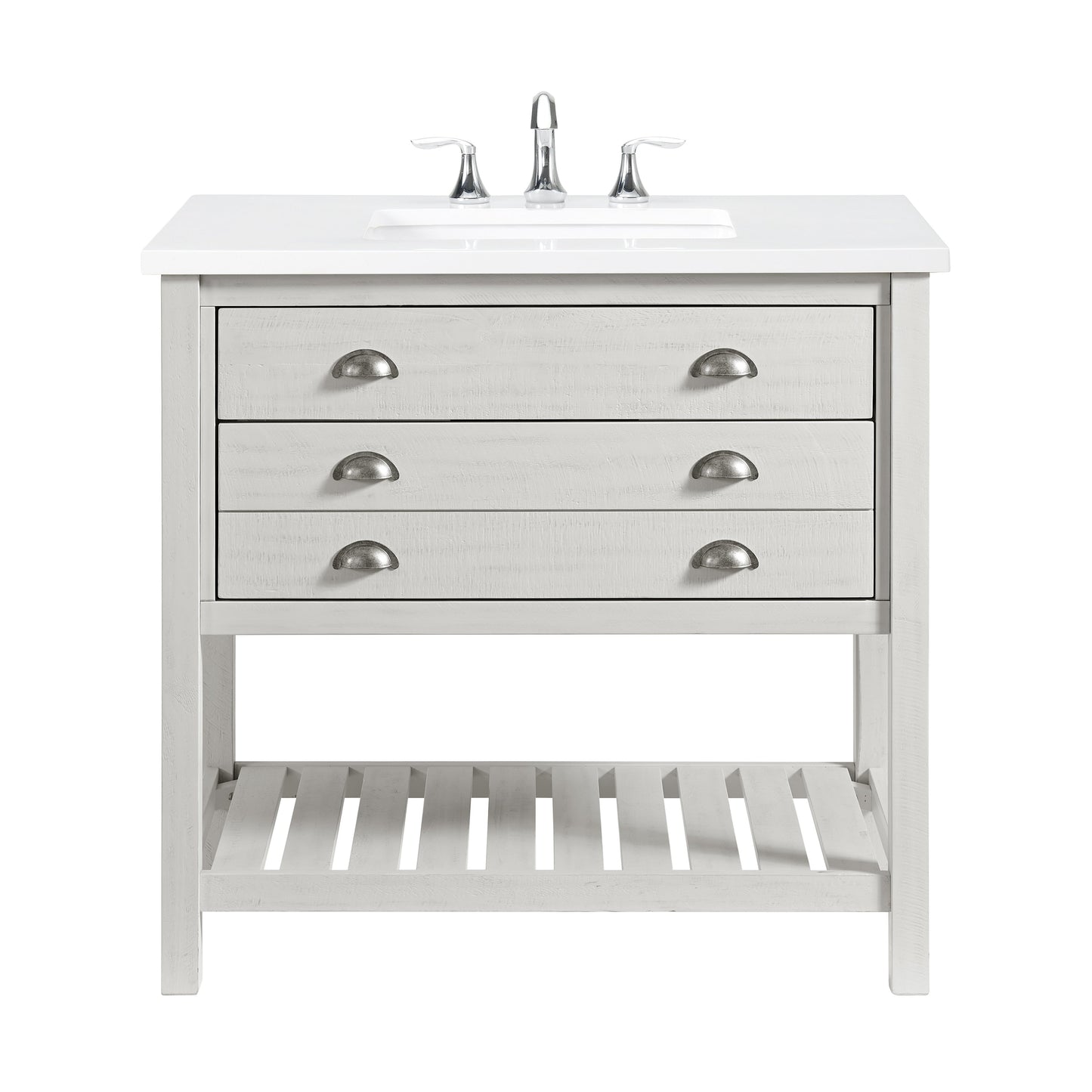 Monterey 37 Farmhouse Single Bathroom Vanity with Top