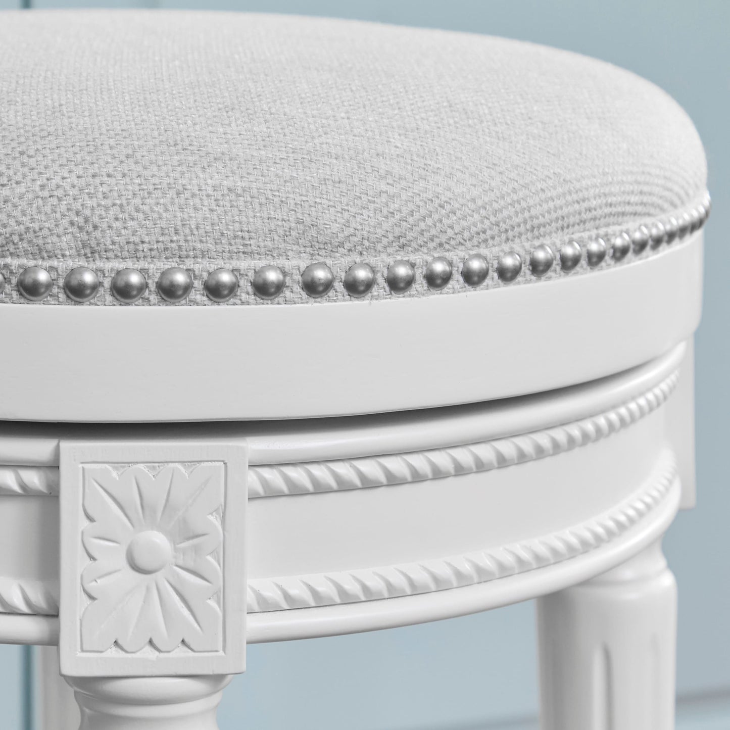 New Ridge Home Goods Chapman Backless Swivel 26 Counter-Height Bar Stool - Counter Height