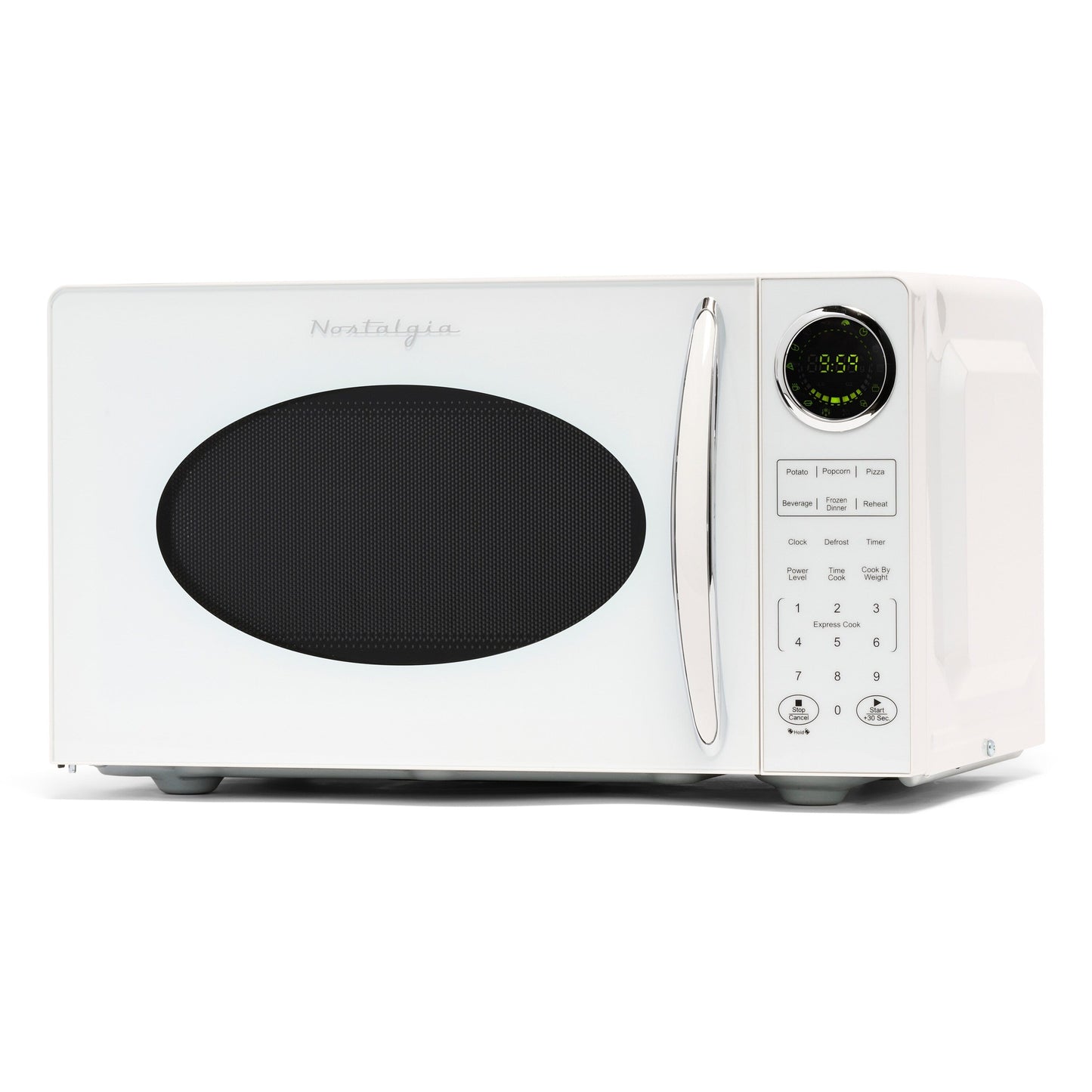 Nostalgia Retro 0.9 Cubic Foot Countertop Microwave Oven