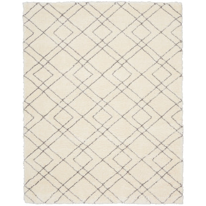 Nourison Luxurious Shag Ultra Plush Pile Abstract Geometric Area Rug