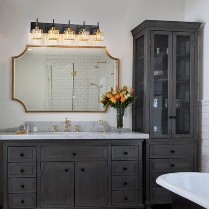 Ora Modern Dimmable Crystal Bathroom Light Fixtures Over Mirror Glam Vanity Lights