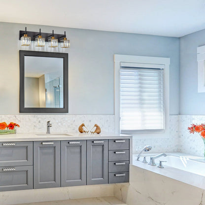 Ora Modern Dimmable Crystal Bathroom Light Fixtures Over Mirror Glam Vanity Lights