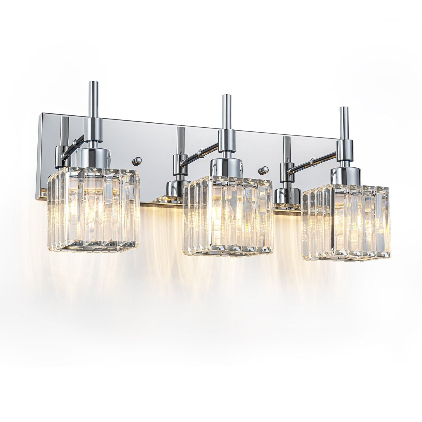Ora Modern Dimmable Crystal Bathroom Light Fixtures Over Mirror Glam Vanity Lights