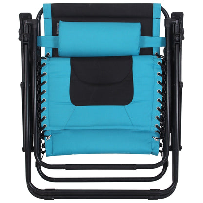 Oversize XL Padded Zero Gravity Lounge Chair Wider Armrest Adjustable Recliner with Cup Holder - N/A