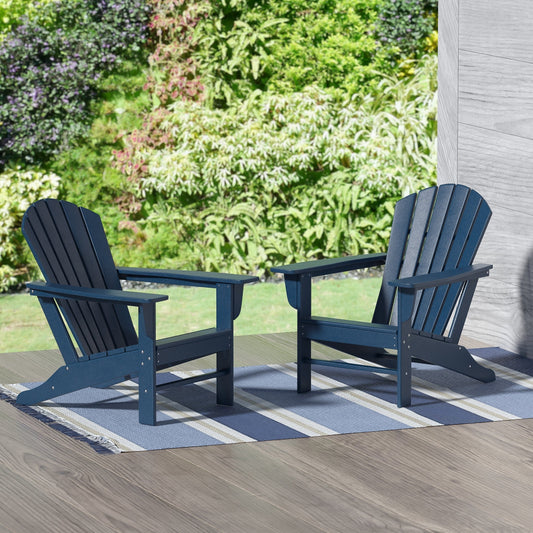 Polytrends Altura Outdoor Eco-Friendly All Weather Poly Patio Adirondack Chair (Set of 2)