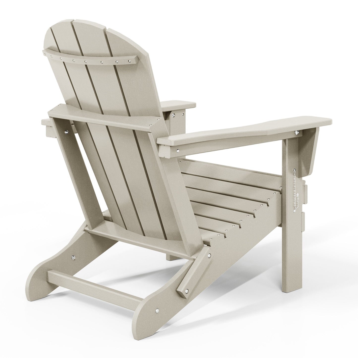 Polytrends Laguna Fade Resistant All Weather Outdoor Patio Folding Adirondack Chair