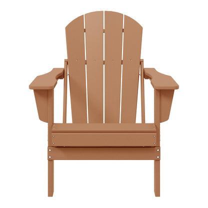 Polytrends Laguna Fade Resistant All Weather Outdoor Patio Folding Adirondack Chair