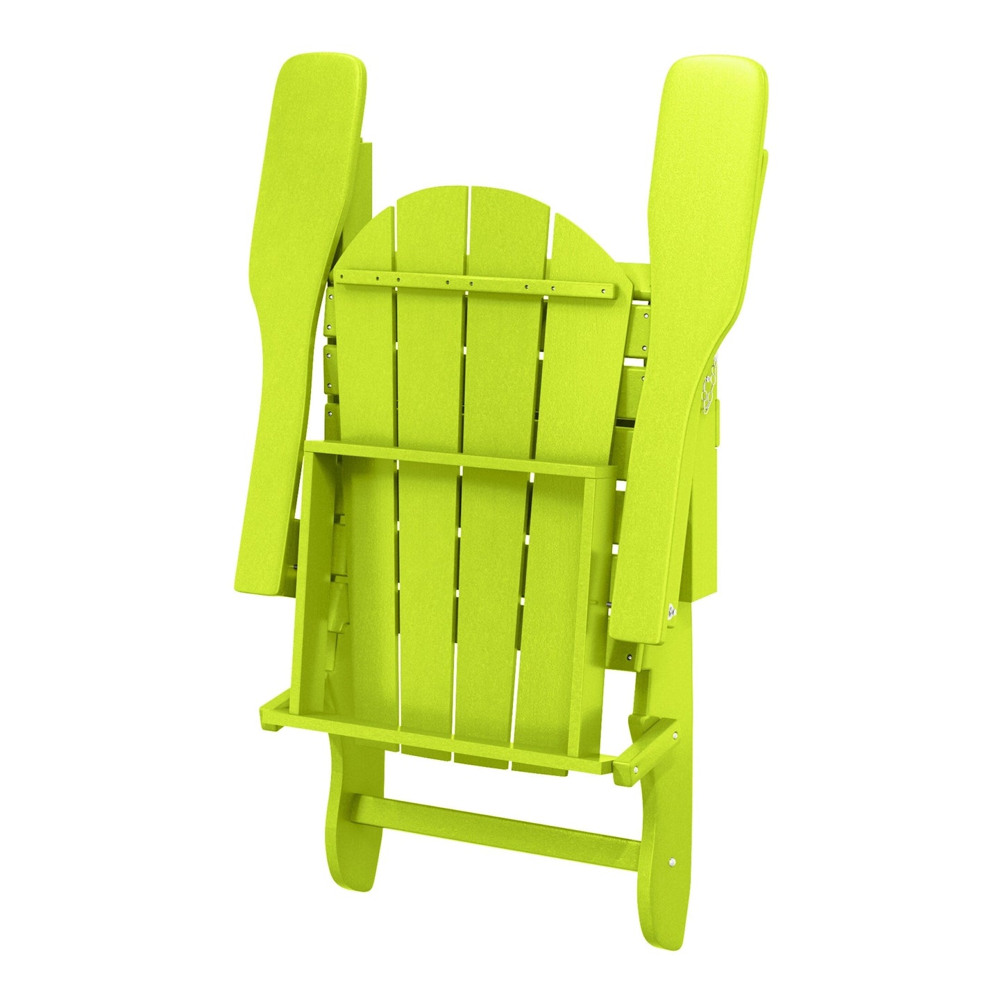 Polytrends Laguna Weather Resistant Outdoor Patio Folding Adirondack Chairs (Set of 4)