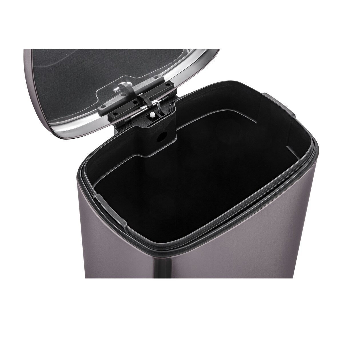 Qualiazero 13.2 GAL plus TWO 1.3 GAL Rectangular Step Can Trash Cans - Family Combo
