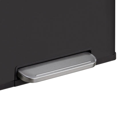 Qualiazero 16 Gal (8 Gal dual unit) Rectangular Recycle Step Can - Stainless Steel