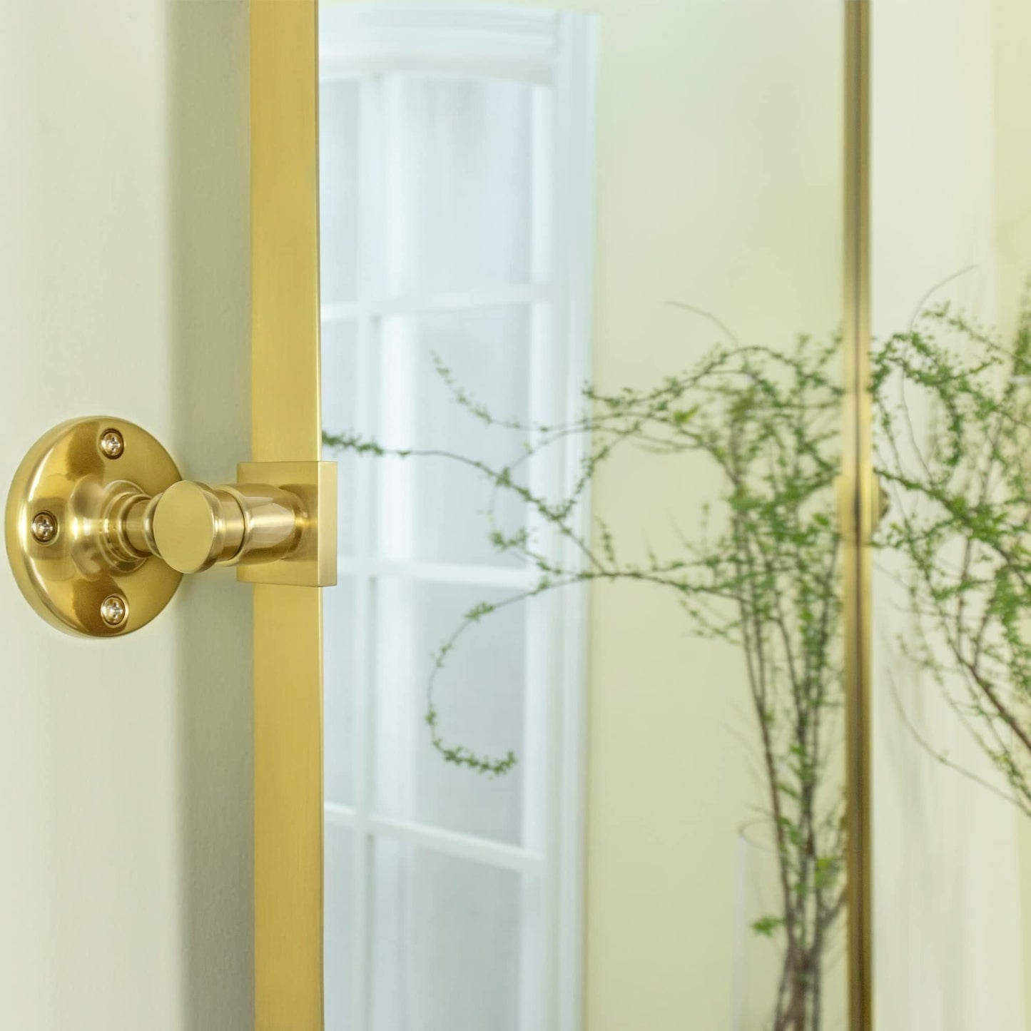 TEHOME Jonathan Rectangle Pivot Tilt Metal Wall Mirror