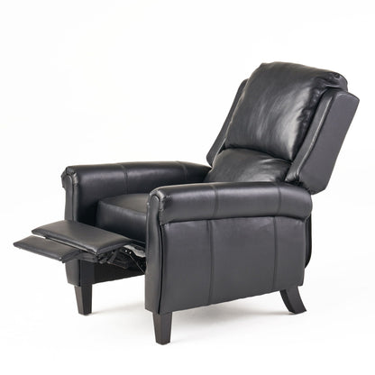 Roomfitters Ultimate Comfort PU Leather Pushback Recliner, Luxurious Recliner Chair for Living Room or Bedroom
