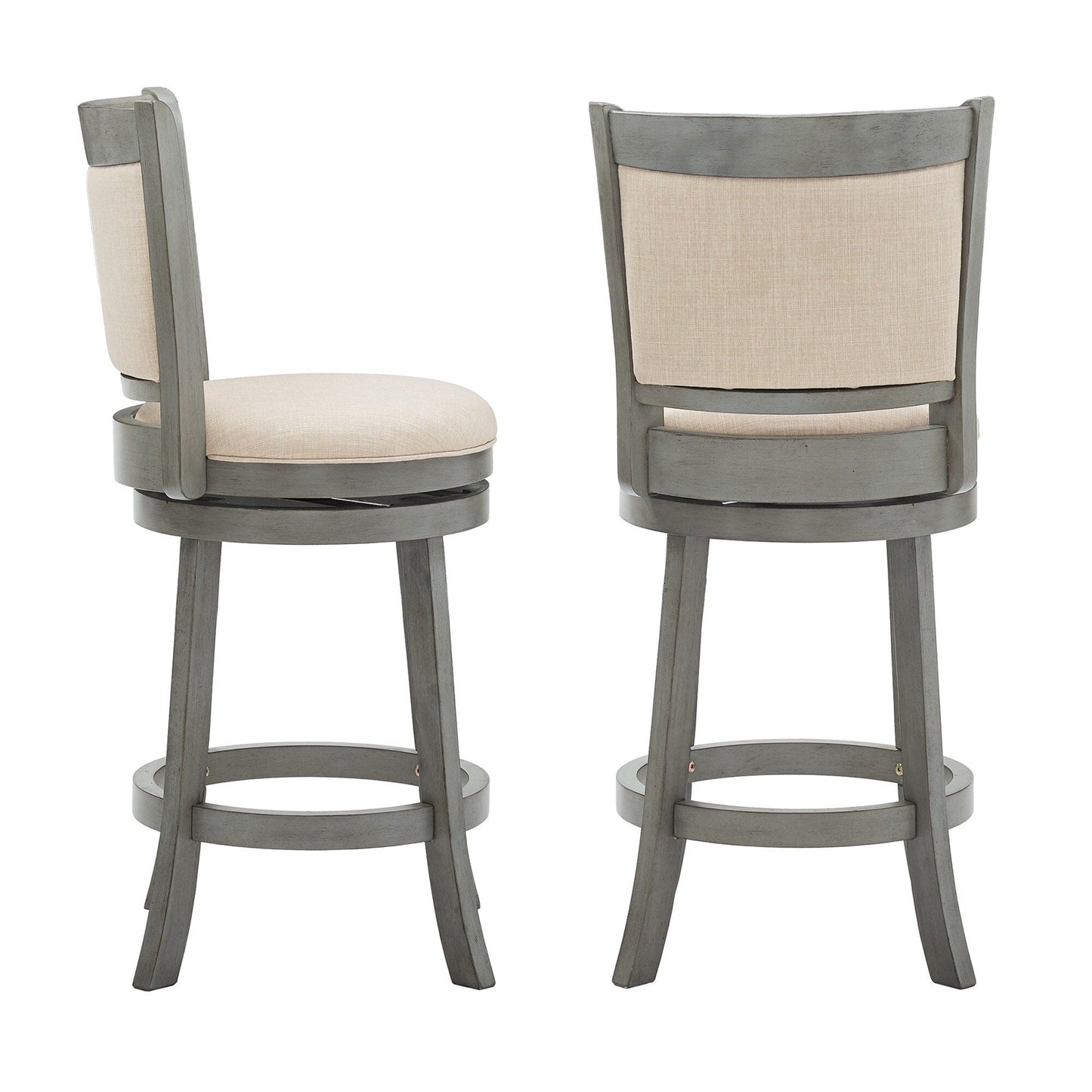 Rovinj Upholstered Back Swivel Stool