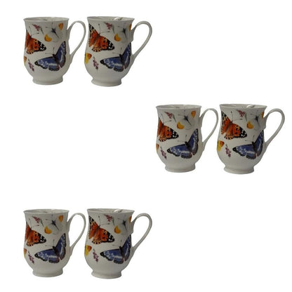 Roy Kirkham Eleanor Mug Butterfly Garden (Set of 6)