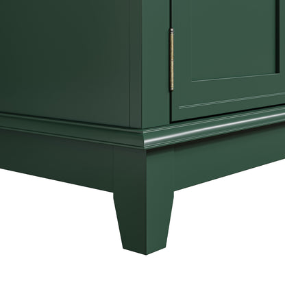 Rustic 72-Inch TV Stand with Adjustable Shelves, Hidden Storage - 72 in Width