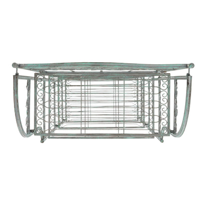 SAFAVIEH Bryn Victorian Wrought Iron 4-Tier Outdoor Bakers Rack - 25 In. W x 15 In. D x 63 In. H - 25W x 15D x 63H