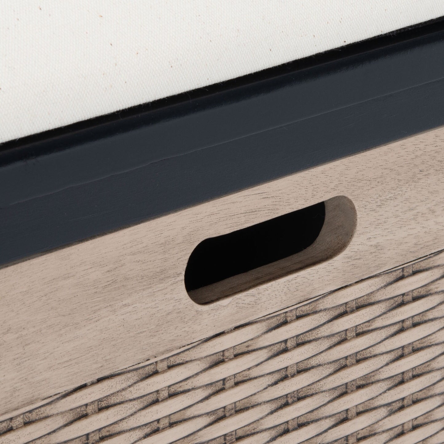 SAFAVIEH Fiorello 3-Drawer with Cushion Storage Bench - 47.3 W x 15 L x 19 H - 47Wx15Dx19H