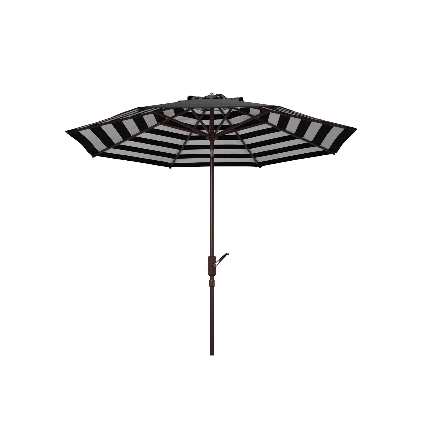 SAFAVIEH Hadire Inside Out Striped 9 Ft Crank Outdoor Umbrella