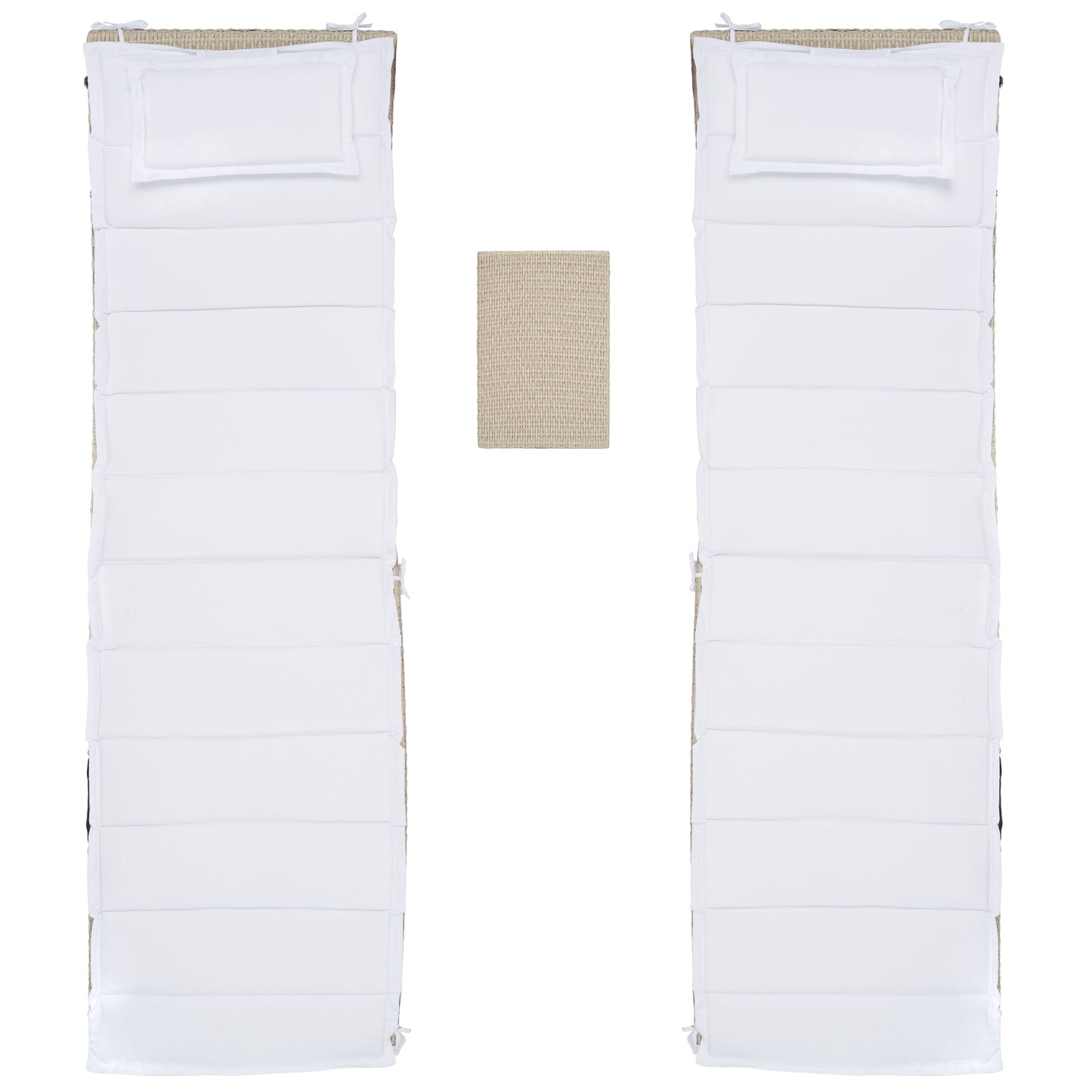 SAFAVIEH Outdoor Blaguna 3-Piece Sun Lounger Set - 83Wx20Dx24H