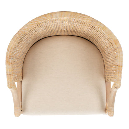 SAFAVIEH Virona Rattan 30-inch Bar Stool - 22.3 W x 20.5 L x 39 H - 22Wx21Dx39H