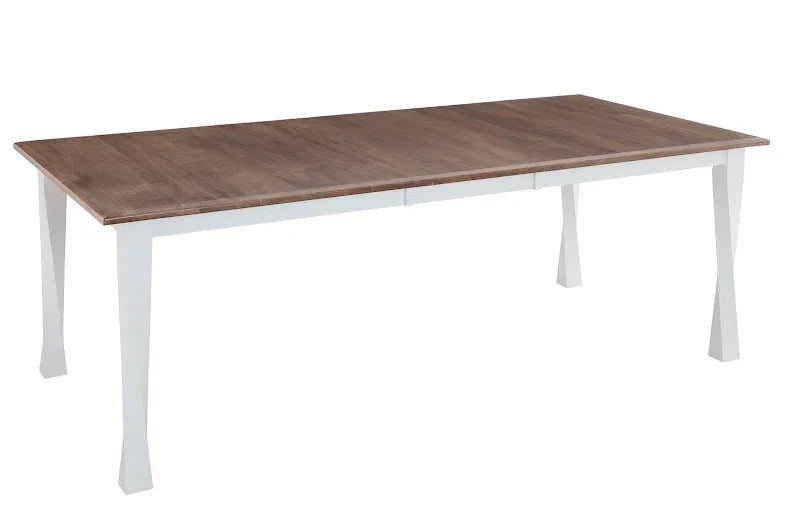 Table rectangulaire à pieds torsadés