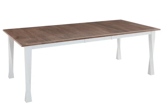 Table rectangulaire à pieds torsadés