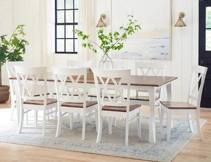 Table rectangulaire à pieds torsadés