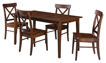 Table rectangulaire à pieds coniques