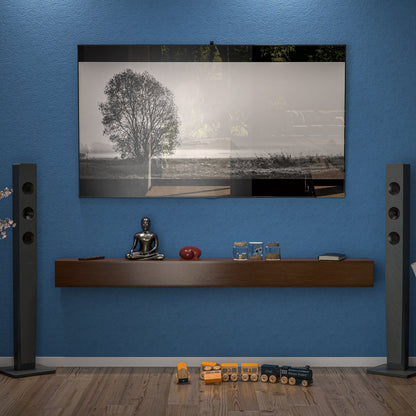 Solid Pine Wall Mounted Fireplace Mantel Floating Shelf