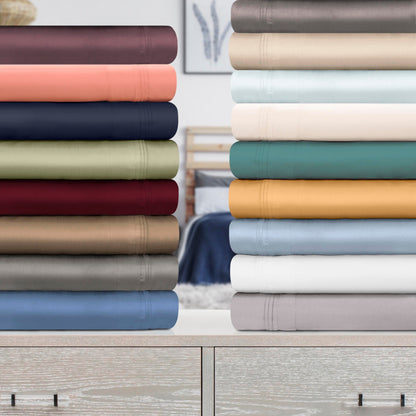 Superior Egyptian Cotton 1000 Thread Count Deep Pocket Solid Sheet Set