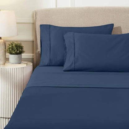 Superior Egyptian Cotton 1200 Thread Count Eco-Friendly Solid Sheet Set