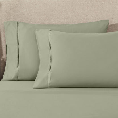Superior Egyptian Cotton 1200 Thread Count Eco-Friendly Solid Sheet Set