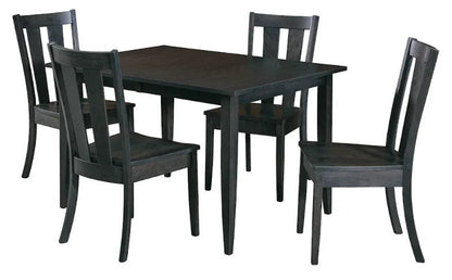 Table rectangulaire à pieds courbés